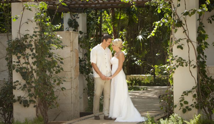 Bride and Groom Couple at Mahekal Beach Resort